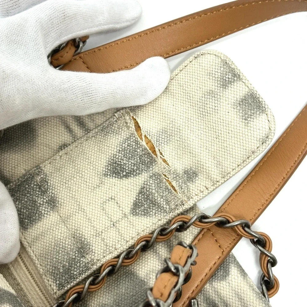 CHANEL Cream Shoulder Bag